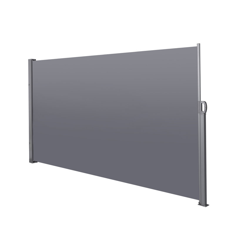 Auvent latéral rétractable polyvalent pour plus d'intimité et de confort, idéal pour un usage domestique, Gray