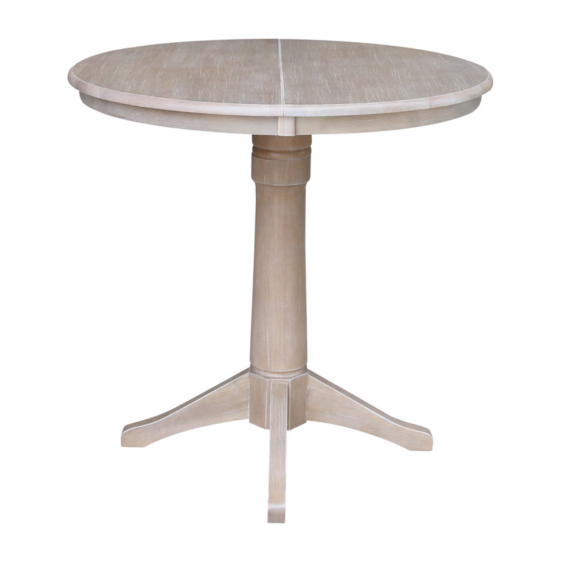 Table de salle à manger extensible Henington, Taupe-gris délavé