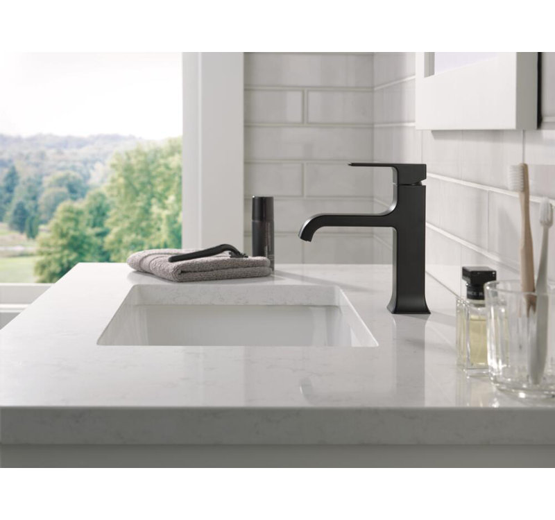 Robinet de salle de bain Velum, Noir mat