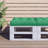 vidaXL Pallet Cushion Green 100% polyester Large-693336823-693336777
