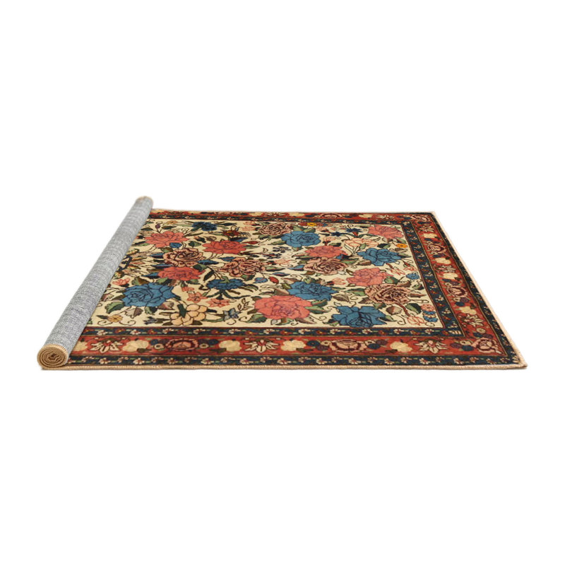 Chloe-Aime Oriental Indoor Rug, Round 4'
