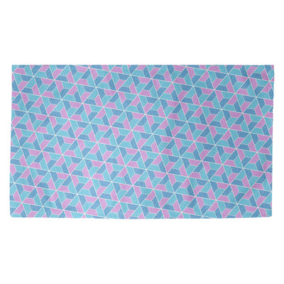 Tapis mauve/bleu trapézoïdals Avicia