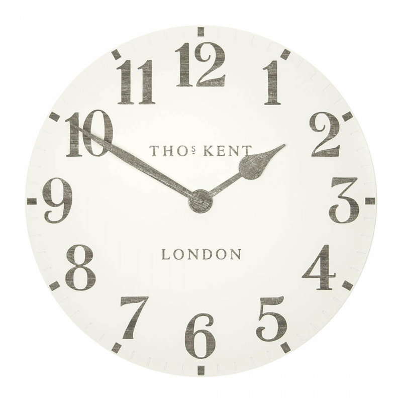 Arabic Wall Clock, 51cm H x 51cm W x 5cm D, Cream