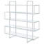 Bibliothèque géométrique transparente à 5 tablettes Calee
