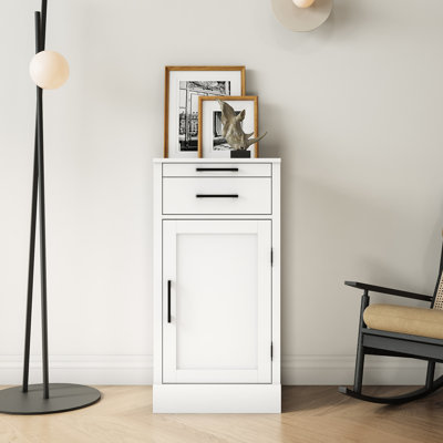 White Modular Cabinet For Dining Room, Store Wine, Crafts, Decorations, 39.17"l Package Depth Wine Bar - Spacious Storage Room