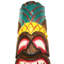 20" H Tiki Mask Pineapple Ku Tropical Wall Decor