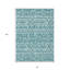 Tapis bleu sarcelle et ivoire lavable 8 pi x 10 pi bleu sarcelle et ivoire Southwestern