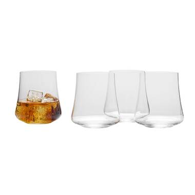 Mikasa Grace 15 oz. Stemless Double Old-Fashioned Glasses, Set of 4