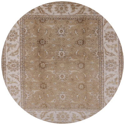 Tapis oriental brun clair Lokki