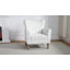 Fauteuil en polyester l 31 po avec pieds en bois massif Arching-84502078