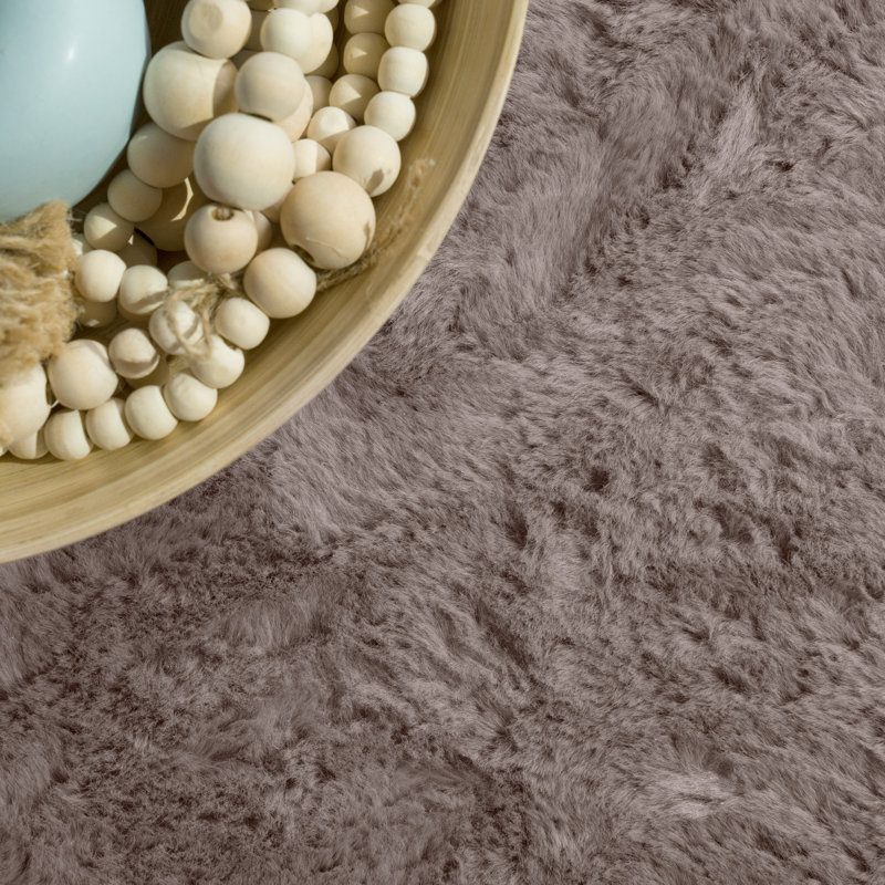 Aarit Uniform Colour Area Rug, Beige, Runner 80cm x 300cm