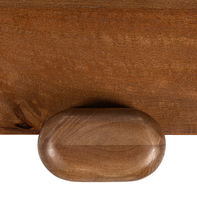Table basse en bois de manguier en forme de pilule