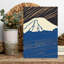 Mount Fuji Golden Sky Abstract Contemporary Minimalist Landscape Mountain Wall Art Print-130424346