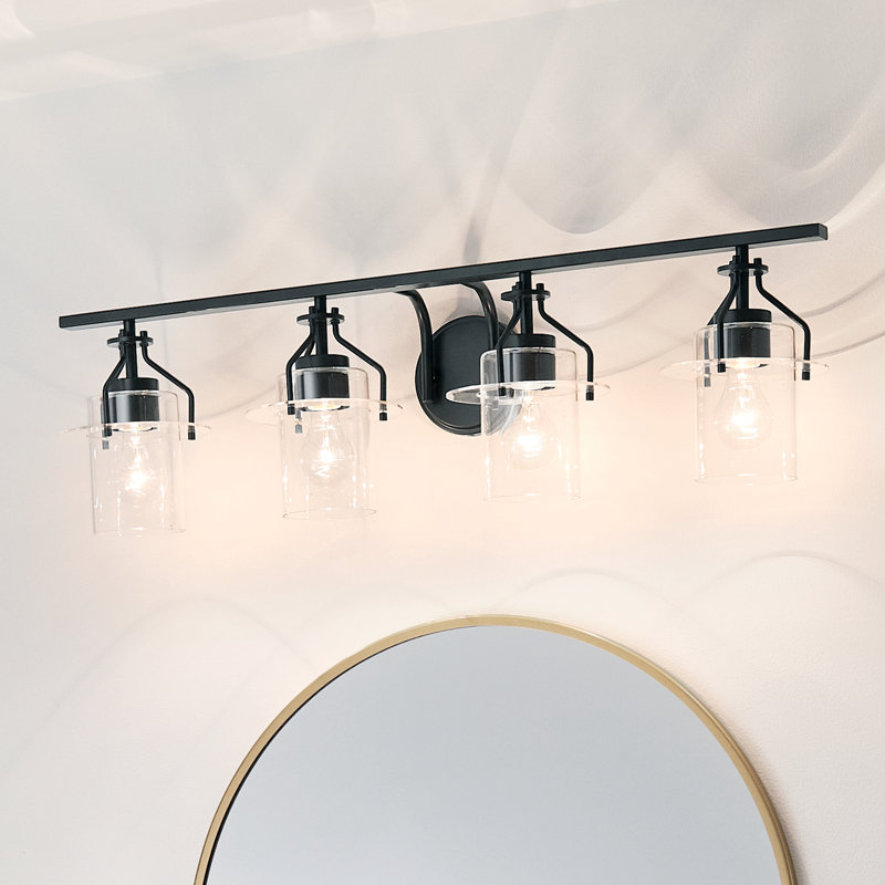 Moncrief 4 - Light Dimmable Vanity Light, Black
