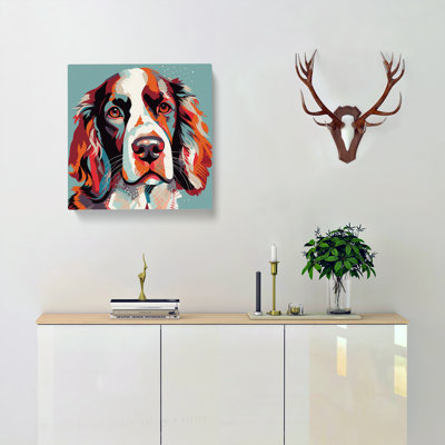 English Springer Spaniel Constructivism No.2 - Wrapped Canvas