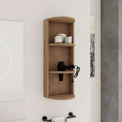 12" Bathroom Wall-Mounted Storage Rack