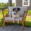 Ensemble de 2 fauteuils de jardin en bois d'acacia avec coussins Bodie