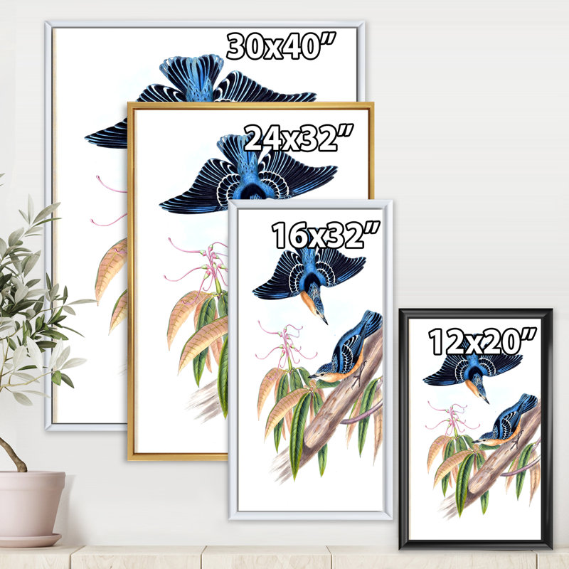 Animaux de campagne rétro - peinture sur toile, H 20 po x l 12 po x P 1po, Cadre flottant doré