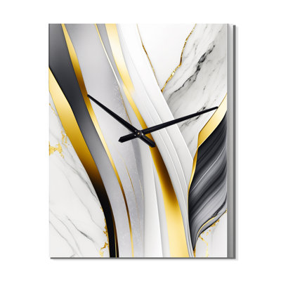 Horloge murale abstraite géométrique abstraite II