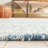 Geline Abstract Hand Tufted Wool/Cotton Abstract Rug in Blue/Ivory-564856271