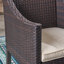 Gustel 4 - Person Acacia Wicker Patio Dining Set with Round Table , Cushions Included-1990799974