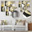 Celestial Balance Of Yellow Mosaic I - Geometric Metal Wall Decor, Modern Metal Print-2004550643