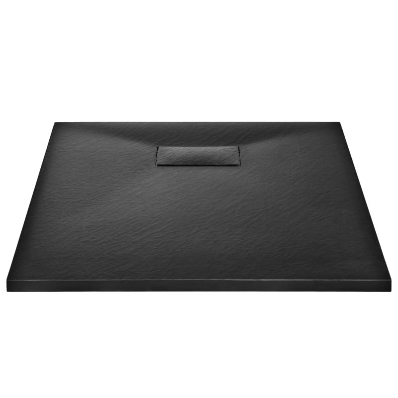 Base de douche à seuil simple l 35 po x P 28 po, Noir