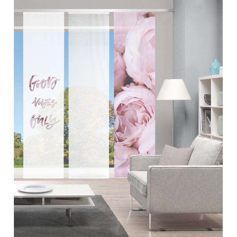 Peralez Semi Sheer Curtain Panel Pair