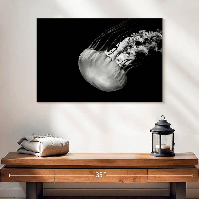 Brampt Underwater Jellyfish, 24" H x 36" W