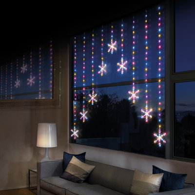 1.2x1.2m Snowflake Curtain Light