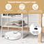 39cm W Metal Bedside Table