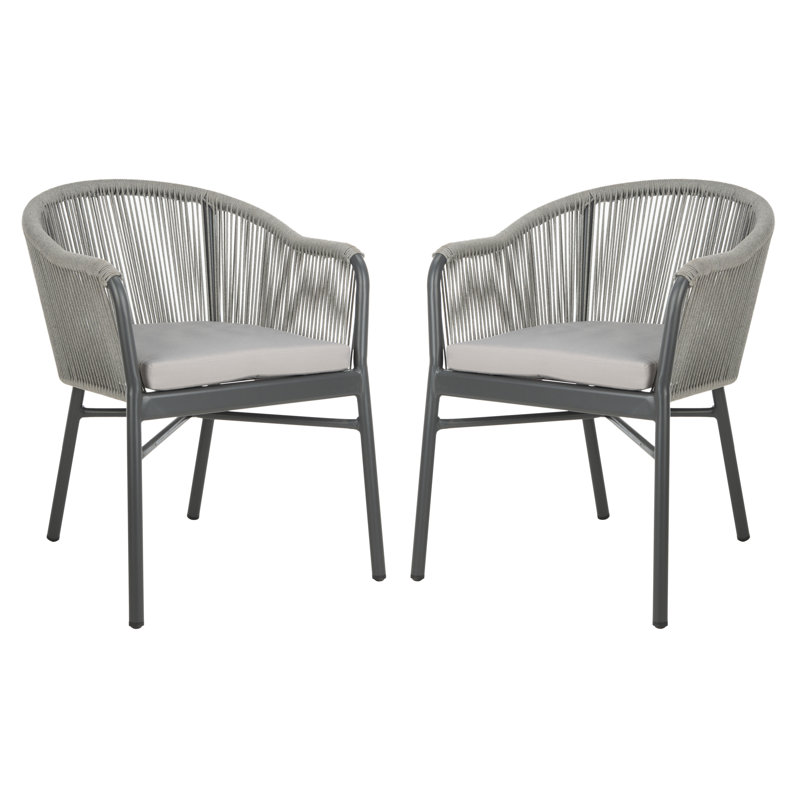 Chaise de patio avec coussin Domenica