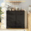 Armoire à poubelle double basculante de 13 gallons avec tiroirs et crochets-133488765-133488767
