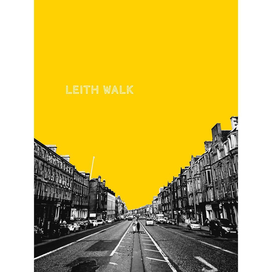 Edinburgh Leith Walk Yellow - No Frame Art Prints