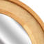 Miroir mural rond en rotin