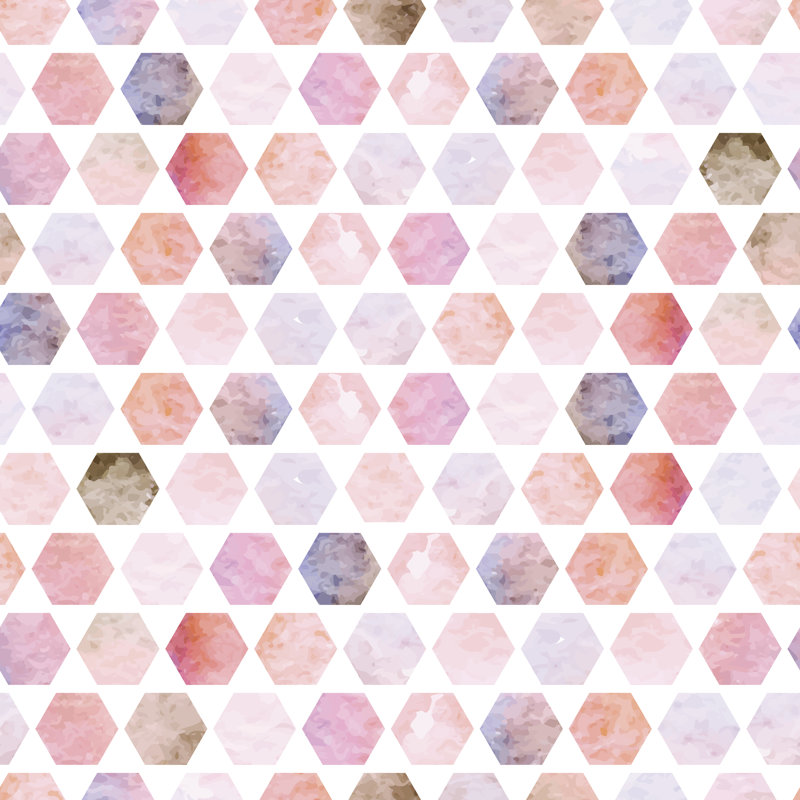 Polygons by Yulia337 - Wrapped Canvas Print, 30cm H x 30cm W x 3.8cm D