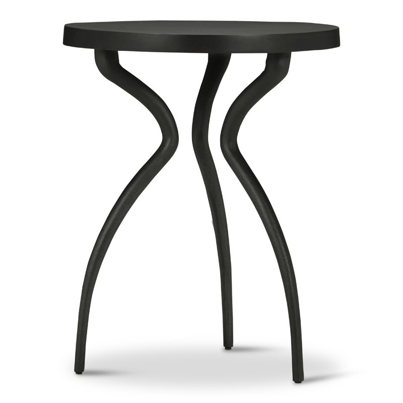 Elements End Table, Antique Zinc
