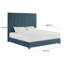Arabelle Solid Wood and Upholstered Low Profile Platform Bed-1881882404-1881882405