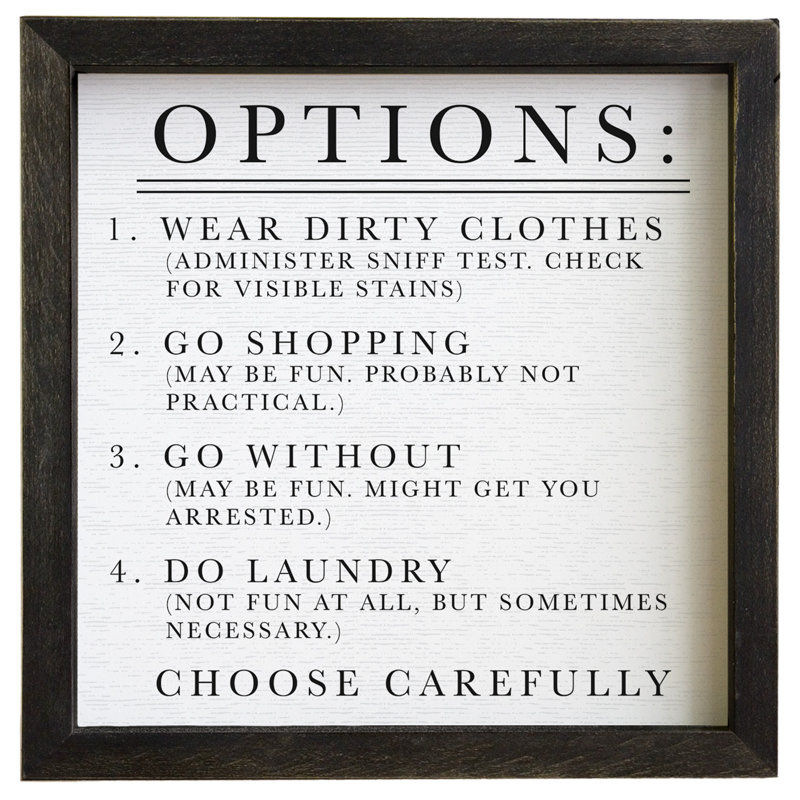 Options de lessive