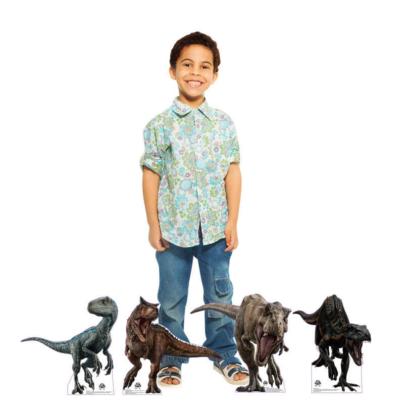 18'' Jurassic World Dinosaur Cardboard Standup Set
