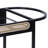 Bouziane Rectangular Bar Cart in Black