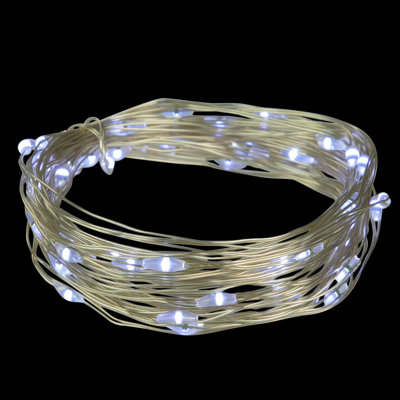 100 LED Micro Fairy Lights - 16.25 ft Copper Wire