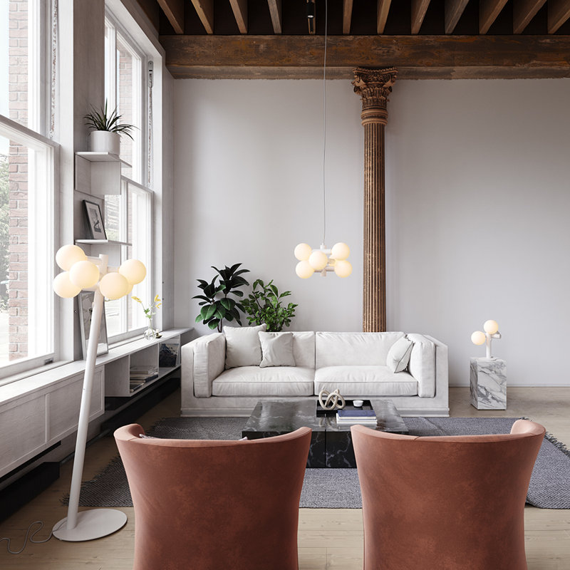 Echo 7-Light Dimmable Sputnik Chandelier