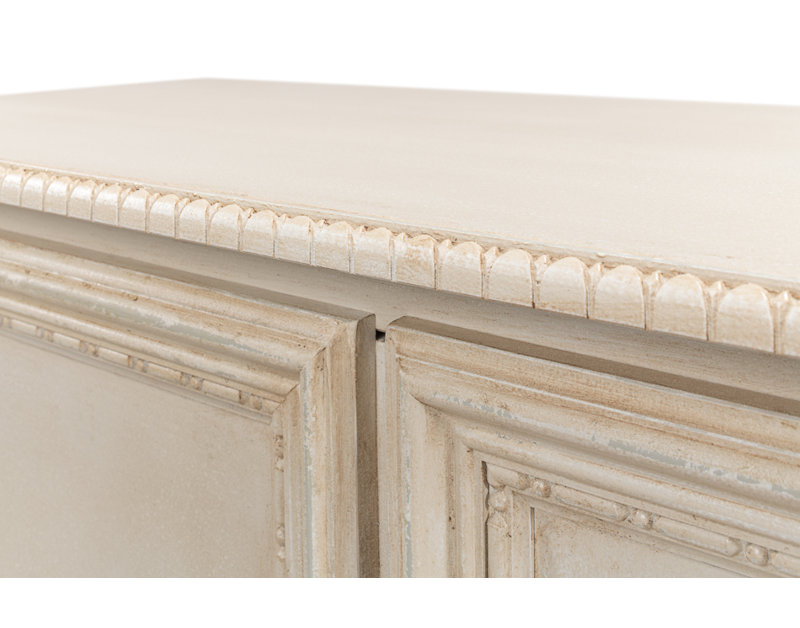 Forsythe 42'' W Solid Wood Sideboard, Bright Lime White