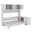 Grand lit escamotable avec bureau et tablettes-1166864104