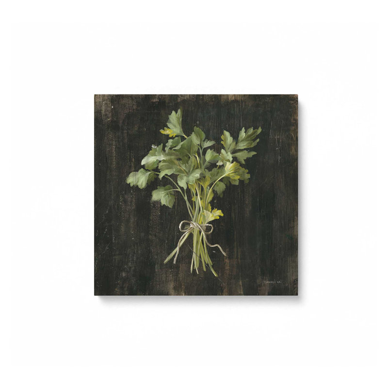 «Rustic Herbs I» par Danhui Nai, reproduction d'art, L 12 po x H 12 po, Ne s’applique pas, Toile non encadrée