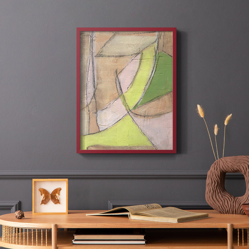 «Many Layers II», reproduction encadrée - bois massif, Doré, H 28 po x l 22 po
