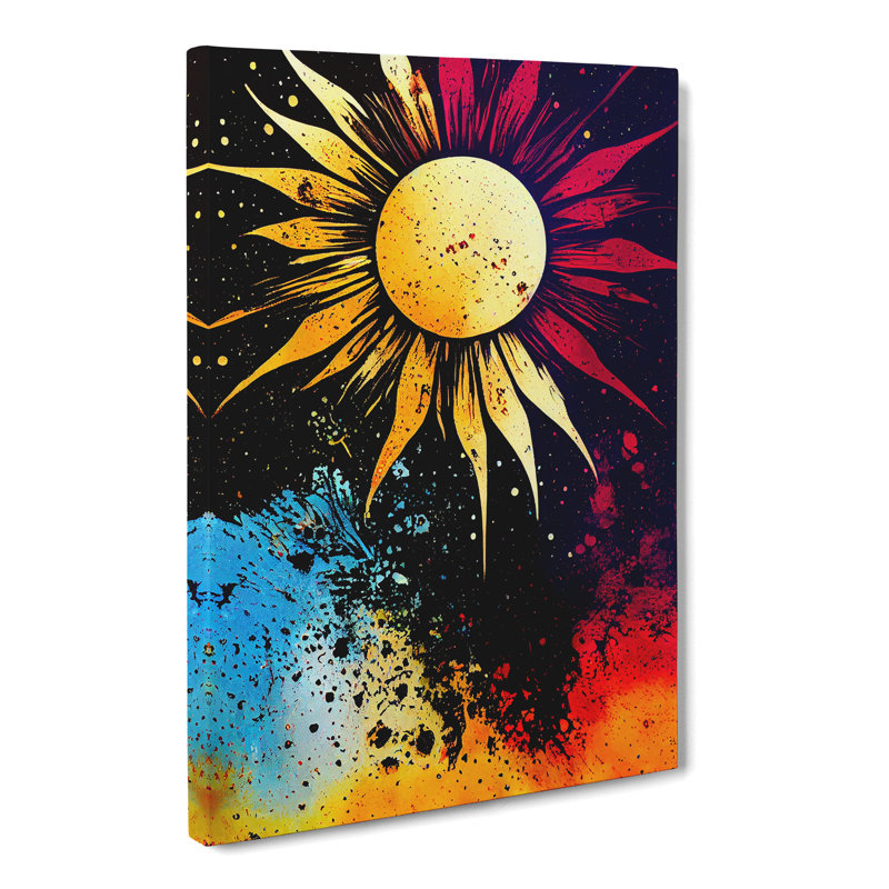 Giacchetto Sun Splatter Vol.1 - Wrapped Canvas, 50cm H x 35cm W x 3cm D