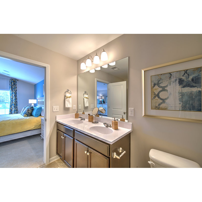 Éclairage pour meuble-lavabo 4 lumières Callimont, Nickel satiné
