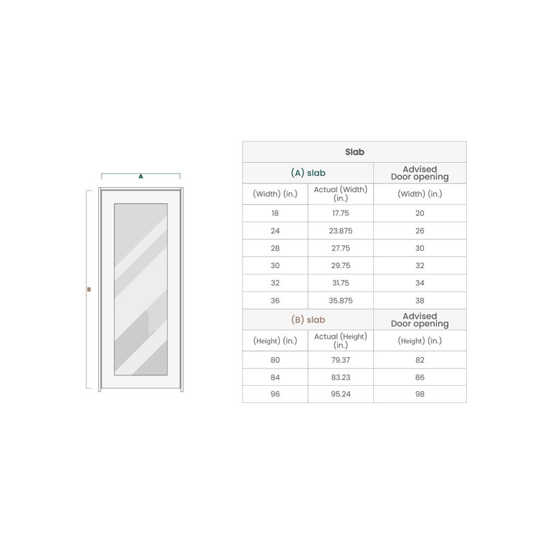 Polar White Frosted Glass Interior Door Slab, 36" x 83"